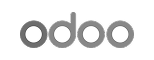Odoo logo in grayscale