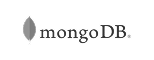 MongoDB logo in grayscale