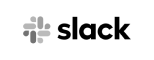 Slack logo in monochrome design