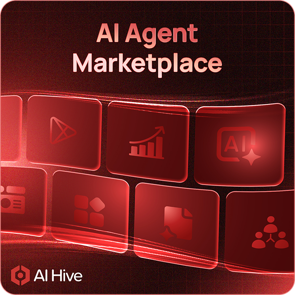 AI Agent Marketplace promotional graphic