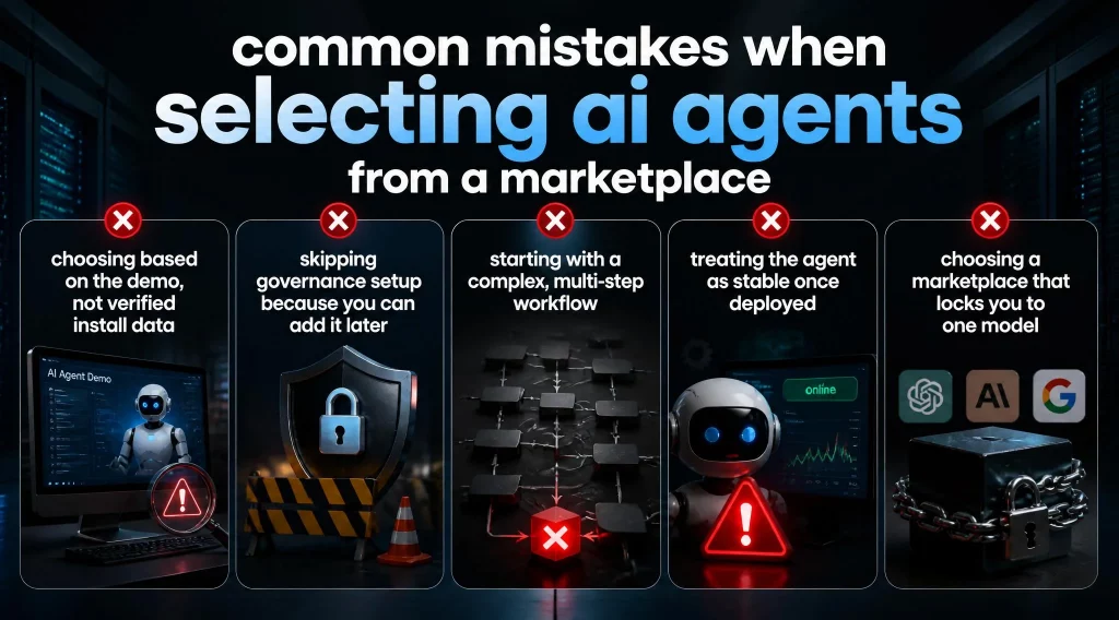 5 Common Mistakes When Selecting AI Agents from a Marketplace