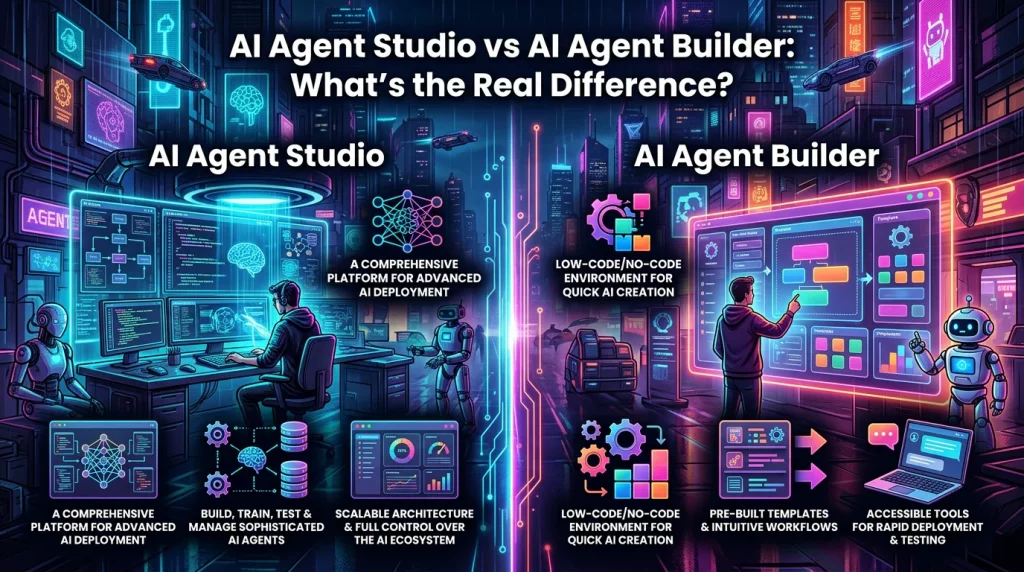 AI Agent Studio vs AI Agent Builder: What's the Real Difference?
