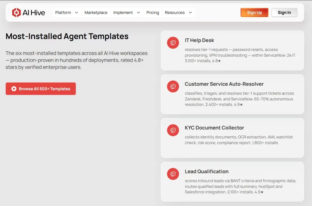 AI Hive Agent Studio - Best for Mid-Market and Regulated Deployments