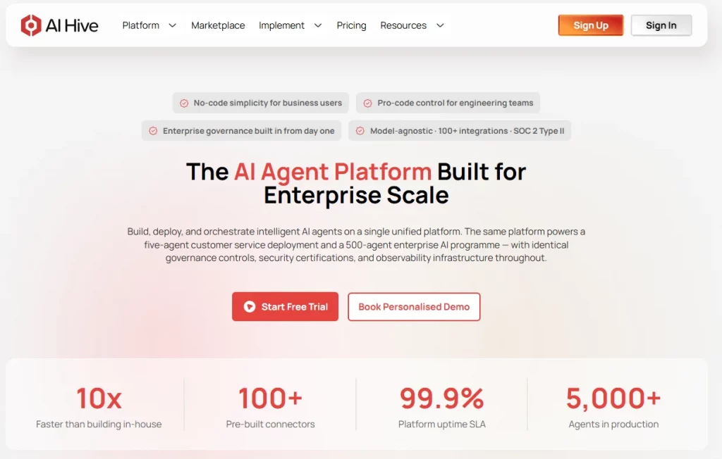 Why AI Hive delivers enterprise AI agent governance for mid-market organizations