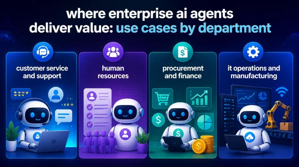 Where Enterprise AI Agents Deliver Value: Use Cases by Department