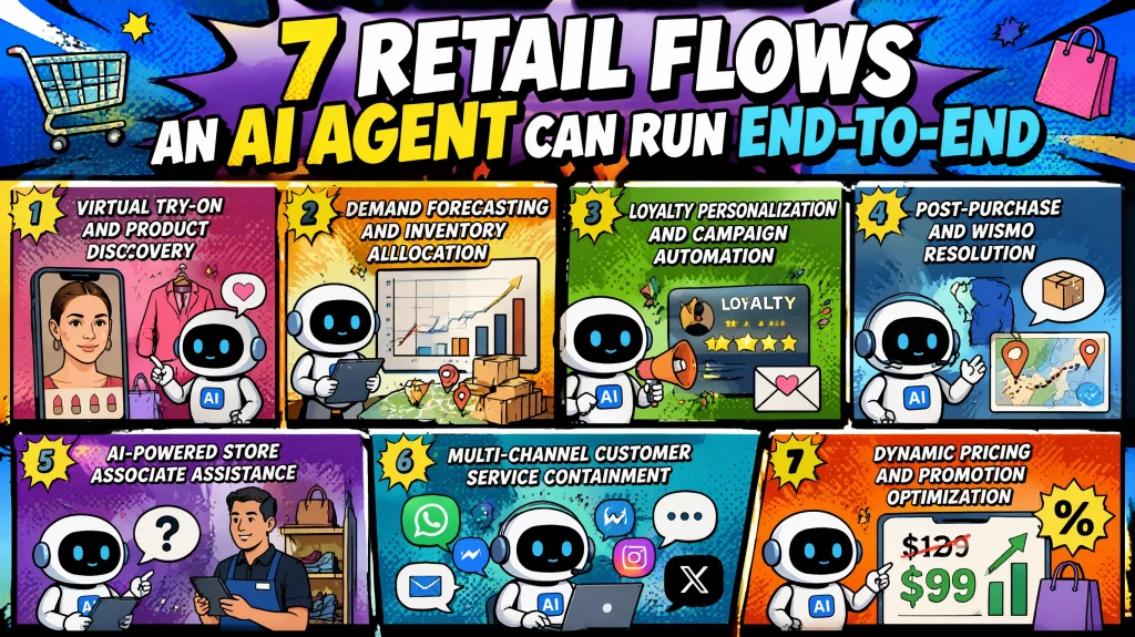 7 Retail Flows an AI Agent Can Run End-to-End
