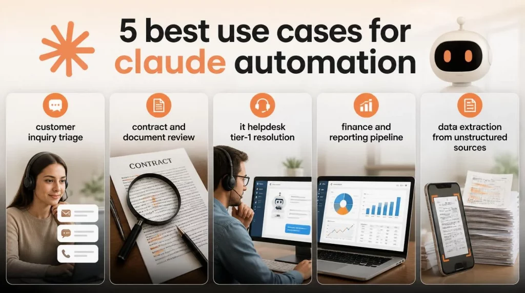 Top 5 Best Use Cases for Claude Automation
