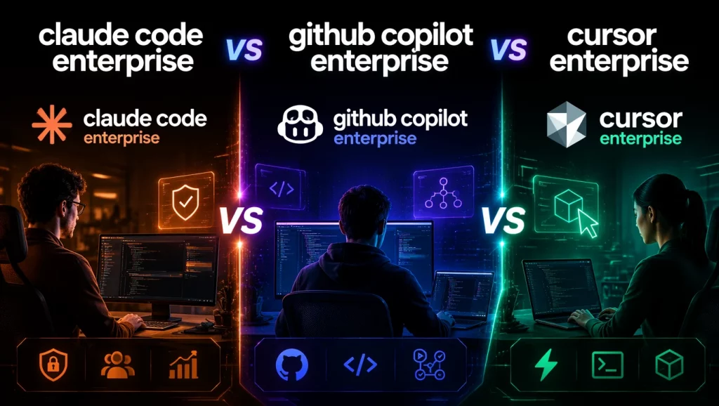 Claude Code Enterprise vs GitHub Copilot Enterprise vs Cursor Enterprise