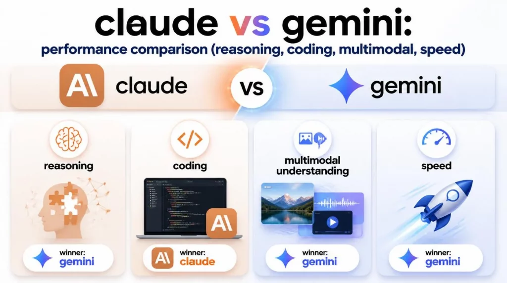 Claude vs Gemini: Performance Comparison