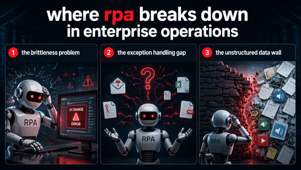 Where RPA Breaks Down in Enterprise Operations