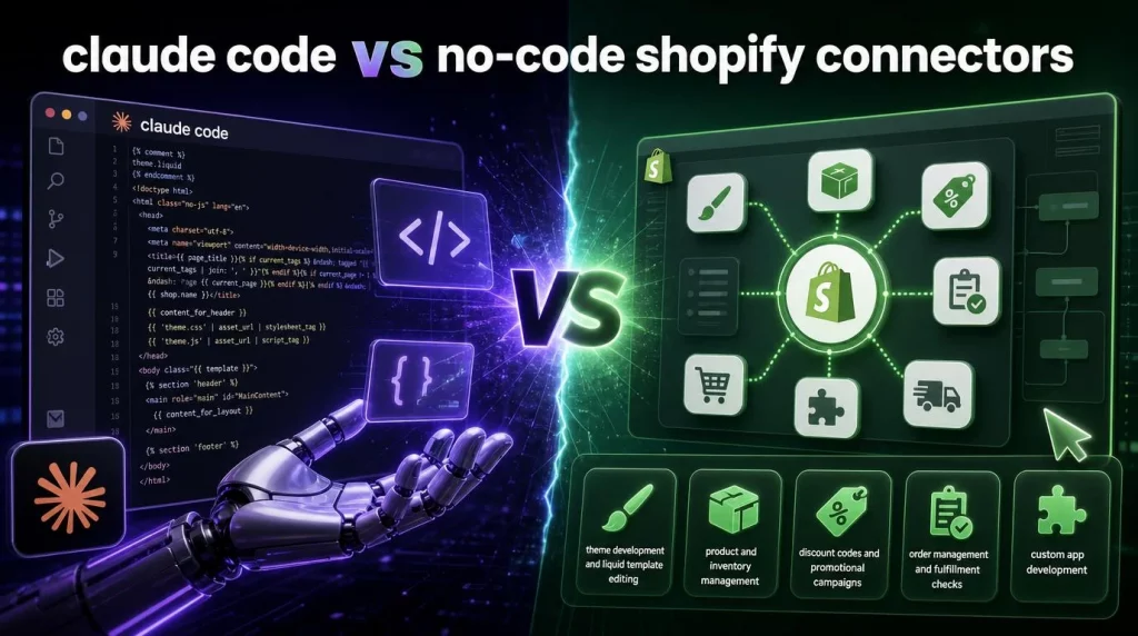 Claude Code vs No-Code Shopify Connectors