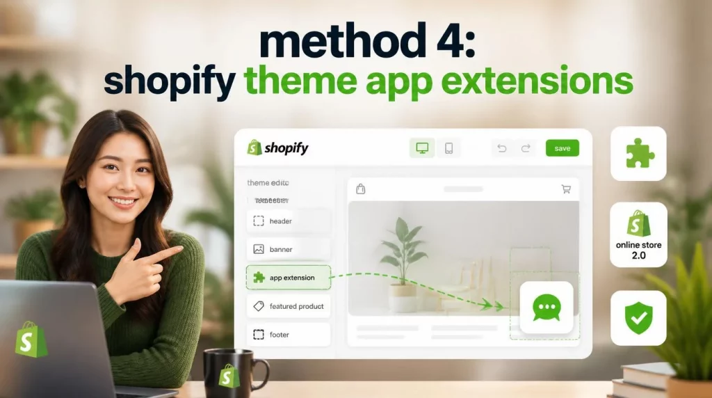 Method 4: Shopify Theme App Extensions
