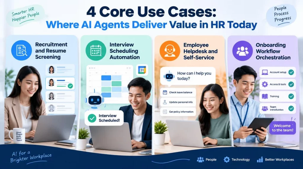 4 Core Use Cases: Where AI Agents Deliver Value in HR Today