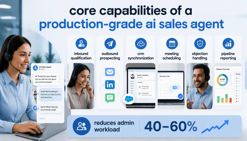 Core Capabilities of a Production-Grade AI Sales Agent