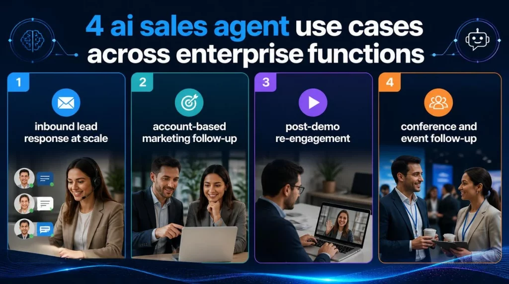 4 AI Sales Agent Use Cases Across Enterprise Functions