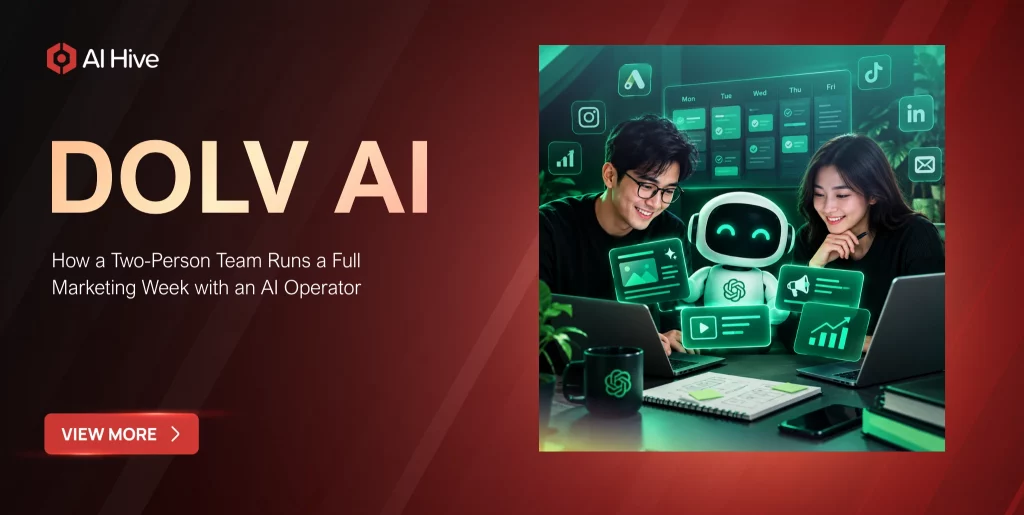 How a Two-Person Team Runs a Full Marketing Week with an AI Operator - dolv AI