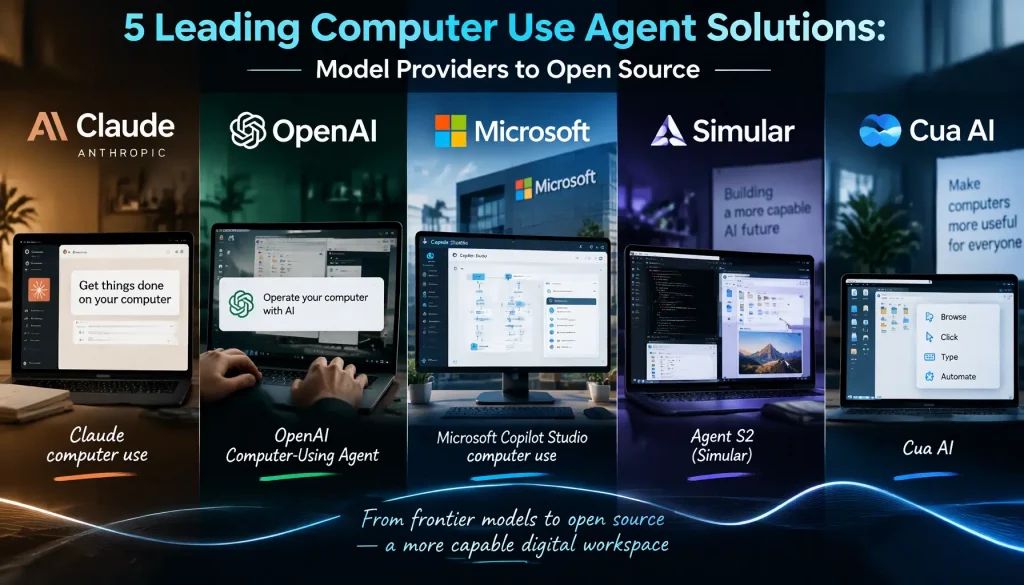 5 Leading Computer Use Agent Solutions: Model Providers to Open Source