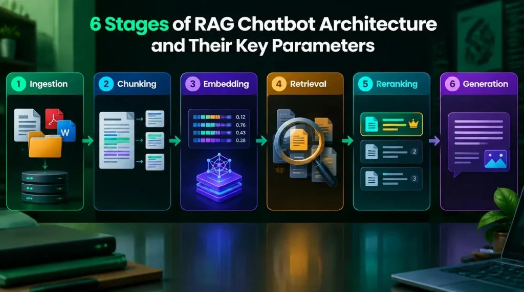 6 Stages of RAG Chatbot Architecture and Their Key Parameters